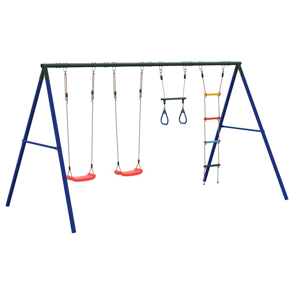 Schaukel-Set Mit Schaukelsitzen Trapez Und Strickleiter