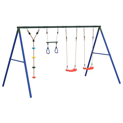 Schaukel-Set Mit Schaukelsitzen Trapez Und Kletterschaukel