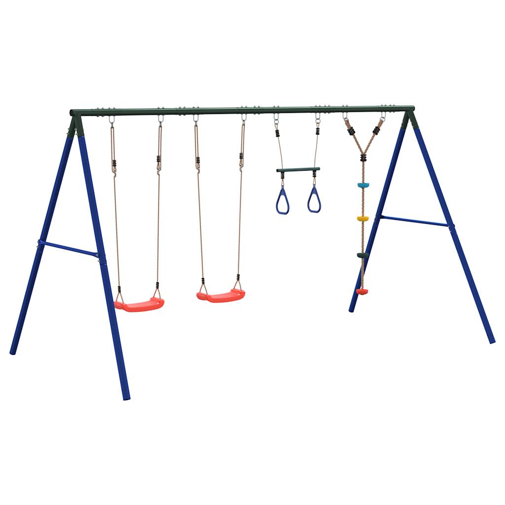 Schaukel-Set Mit Schaukelsitzen Trapez Und Kletterschaukel