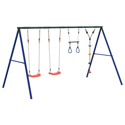 Schaukel-Set Mit Schaukelsitzen Trapez Und Kletterschaukel