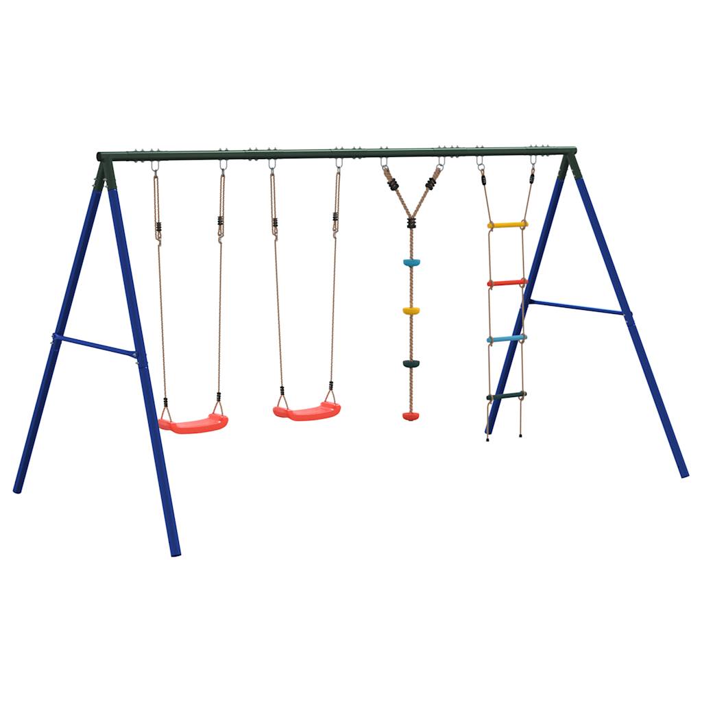 Schaukel-Set Mit Schaukelsitzen Strickleiter Kletterschaukel