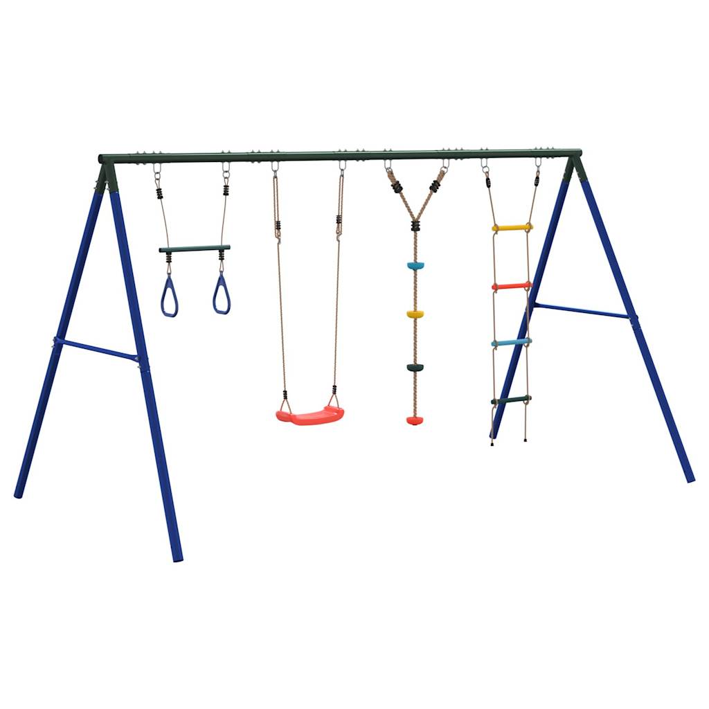 Schaukel-Set Mit Schaukelsitz Trapez Strickleiter Kletterseil