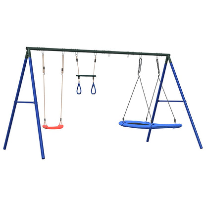 Schaukel-Set Mit Schaukelsitz Trapez Und Nestschaukel