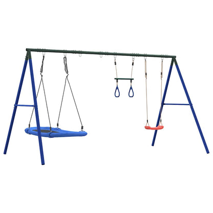 Schaukel-Set Mit Schaukelsitz Trapez Und Nestschaukel
