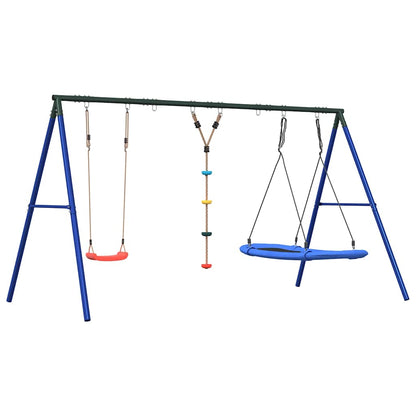 Schaukel-Set Mit Schaukelsitz Kletterschaukel Und Nestschaukel