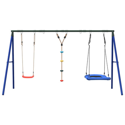 Schaukel-Set Mit Schaukelsitz Kletterschaukel Und Nestschaukel