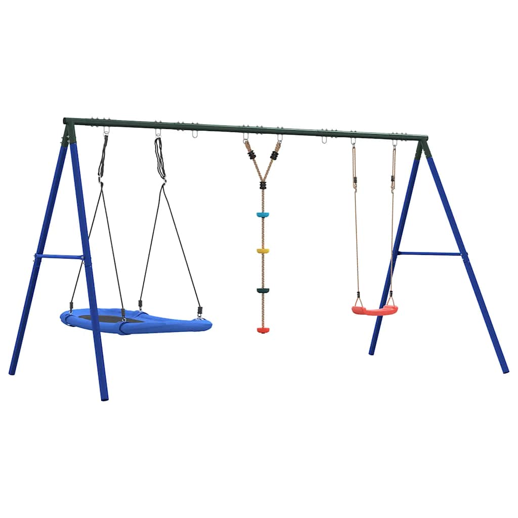 Schaukel-Set Mit Schaukelsitz Kletterschaukel Und Nestschaukel