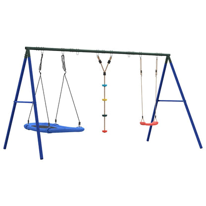Schaukel-Set Mit Schaukelsitz Kletterschaukel Und Nestschaukel