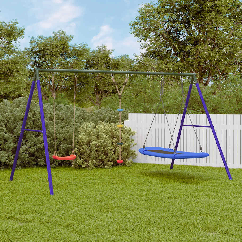 Schaukel-Set Mit Schaukelsitz Kletterschaukel Und Nestschaukel