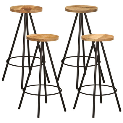 5-Tlg. Bar-Set Massivholz Mango