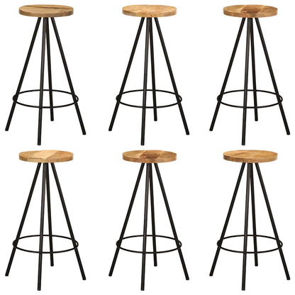 7-Tlg. Bar-Set Massivholz Mango