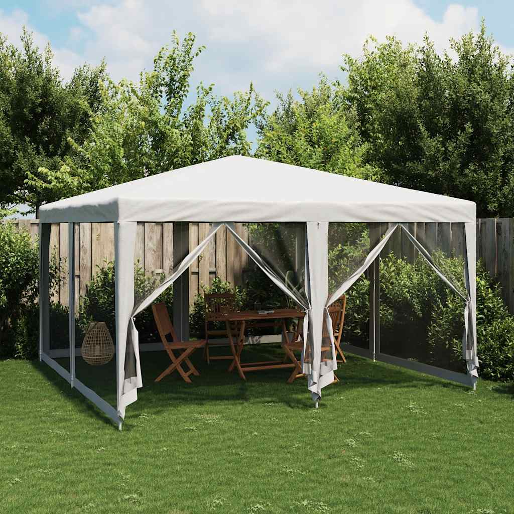 Partyzelt Mit 10 Mesh-Seitenteilen 6X4 M Hdpe