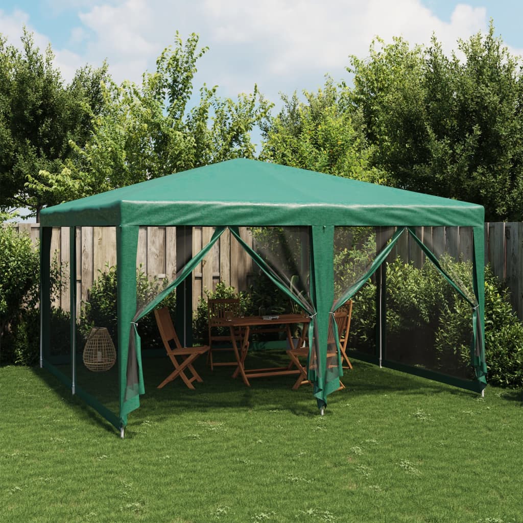 Partyzelt Mit 10 Mesh-Seitenteilen 6X4 M Hdpe