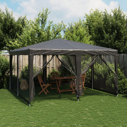 Partyzelt Mit 10 Mesh-Seitenteilen 6X4 M Hdpe
