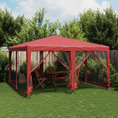 Partyzelt Mit 10 Mesh-Seitenteilen 6X4 M Hdpe