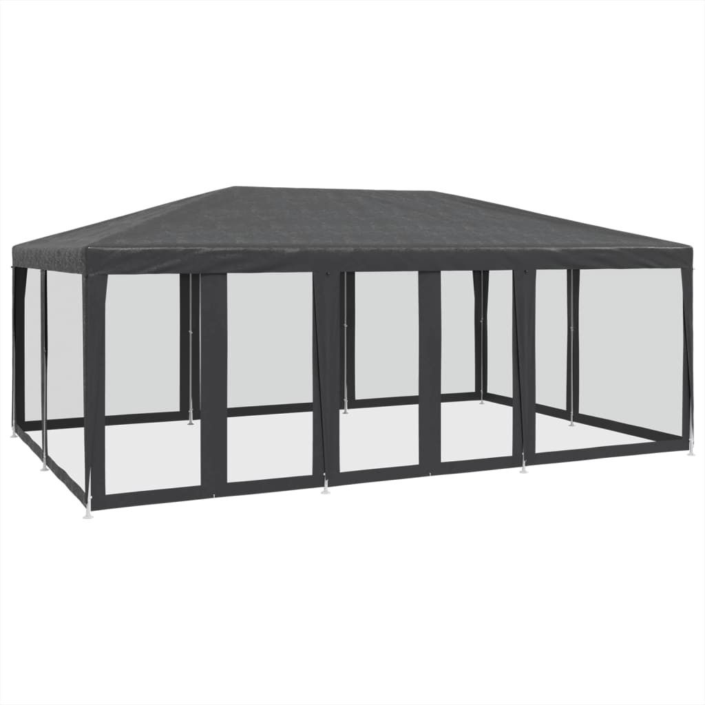 Partyzelt Mit 10 Mesh-Seitenteilen 6X4 M Hdpe