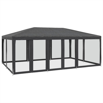 Partyzelt Mit 10 Mesh-Seitenteilen 6X4 M Hdpe