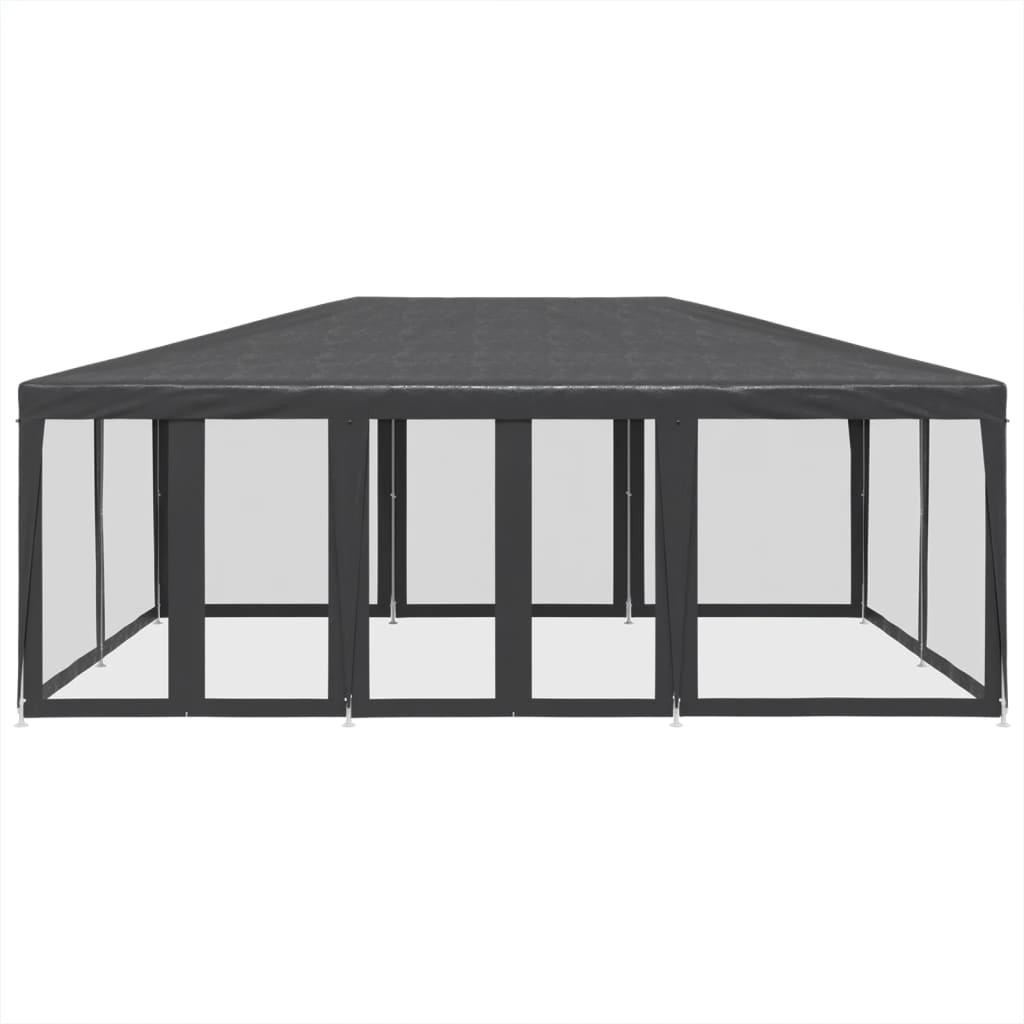 Partyzelt Mit 10 Mesh-Seitenteilen 6X4 M Hdpe