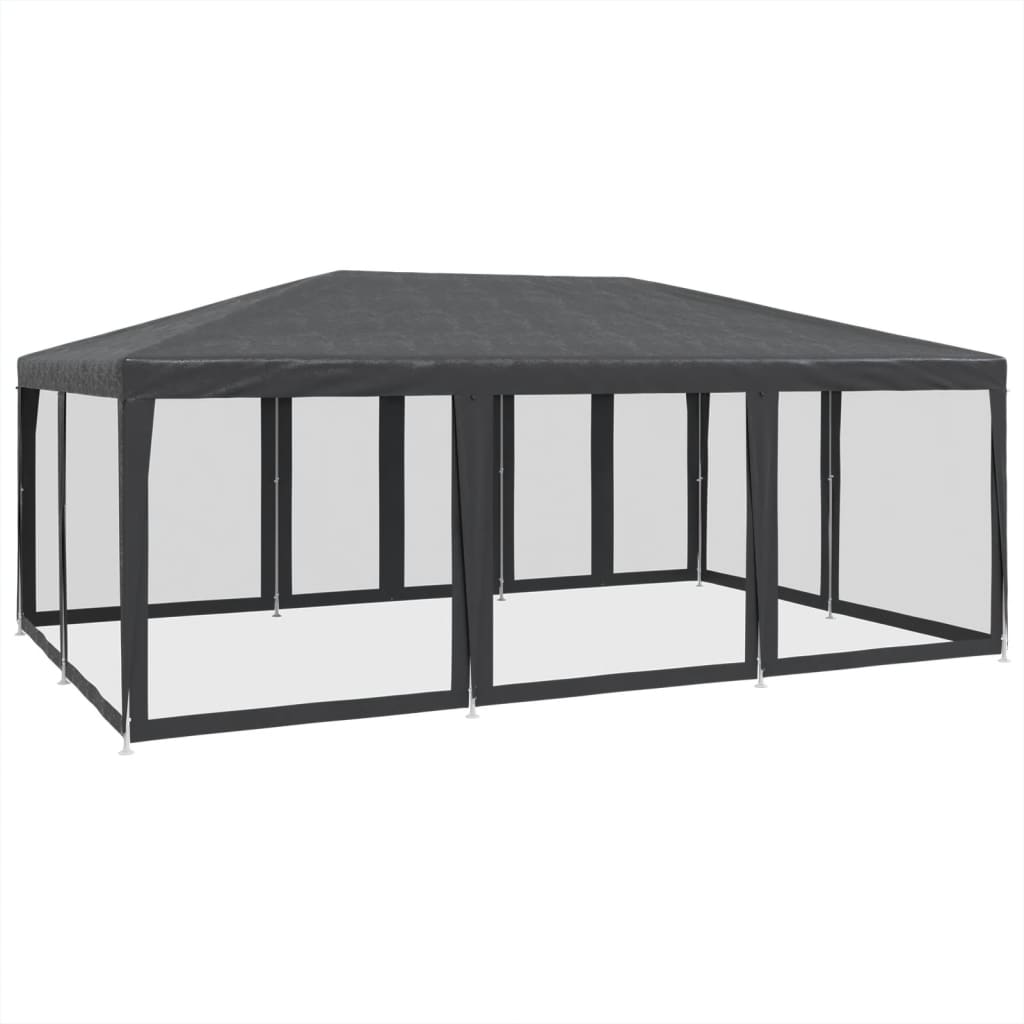 Partyzelt Mit 10 Mesh-Seitenteilen 6X4 M Hdpe