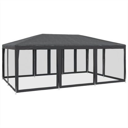 Partyzelt Mit 10 Mesh-Seitenteilen 6X4 M Hdpe
