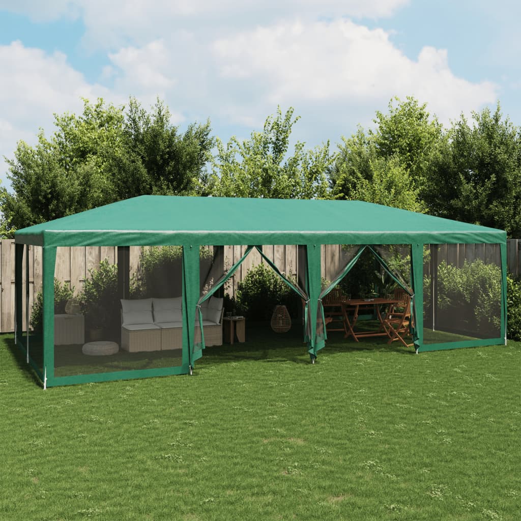 Partyzelt Mit 10 Mesh-Seitenteilen 6X4 M Hdpe