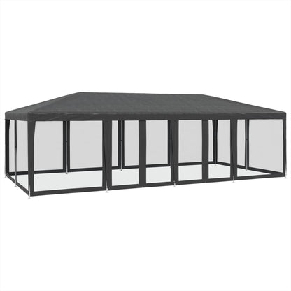 Partyzelt Mit 12 Mesh-Seitenteilen Hdpe
