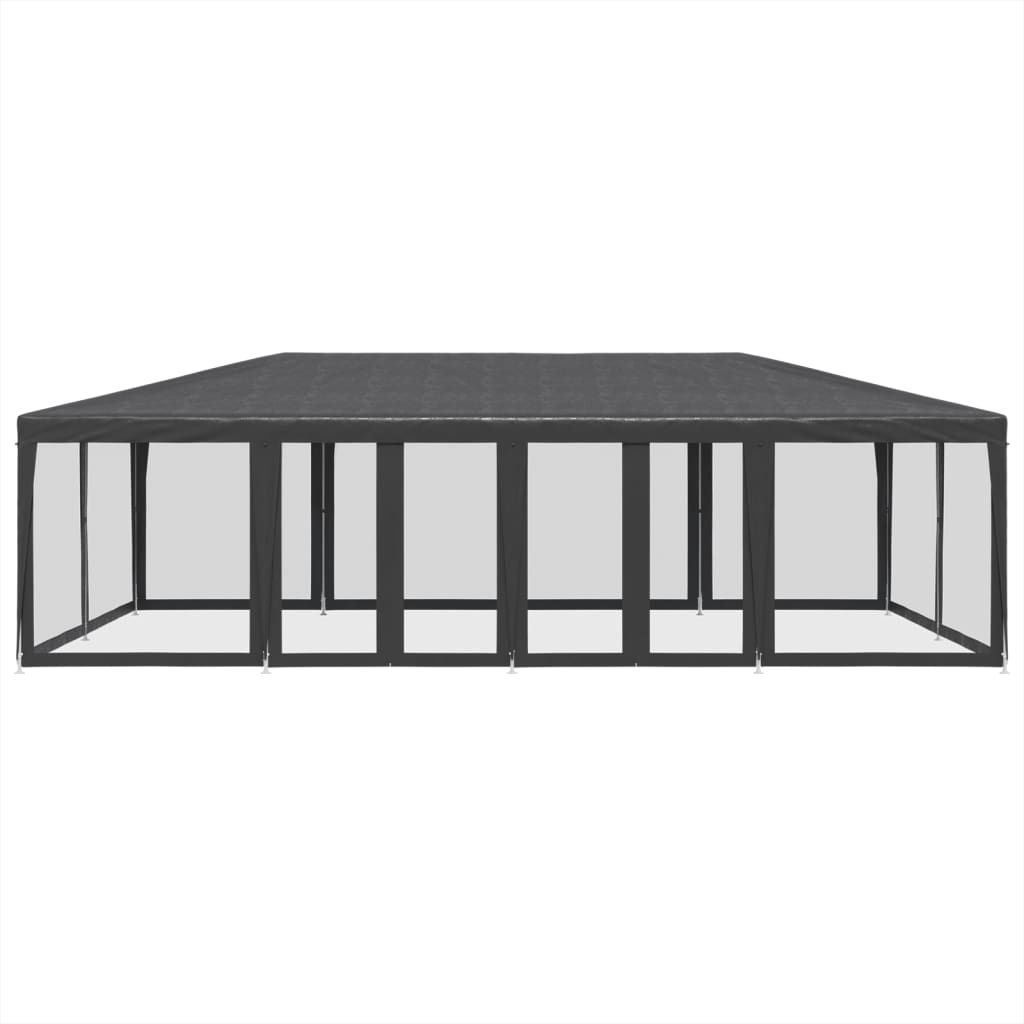 Partyzelt Mit 12 Mesh-Seitenteilen Hdpe