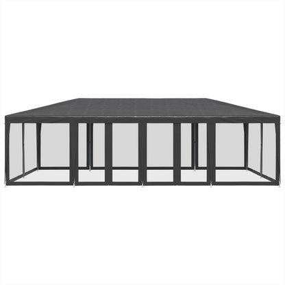 Partyzelt Mit 12 Mesh-Seitenteilen Hdpe