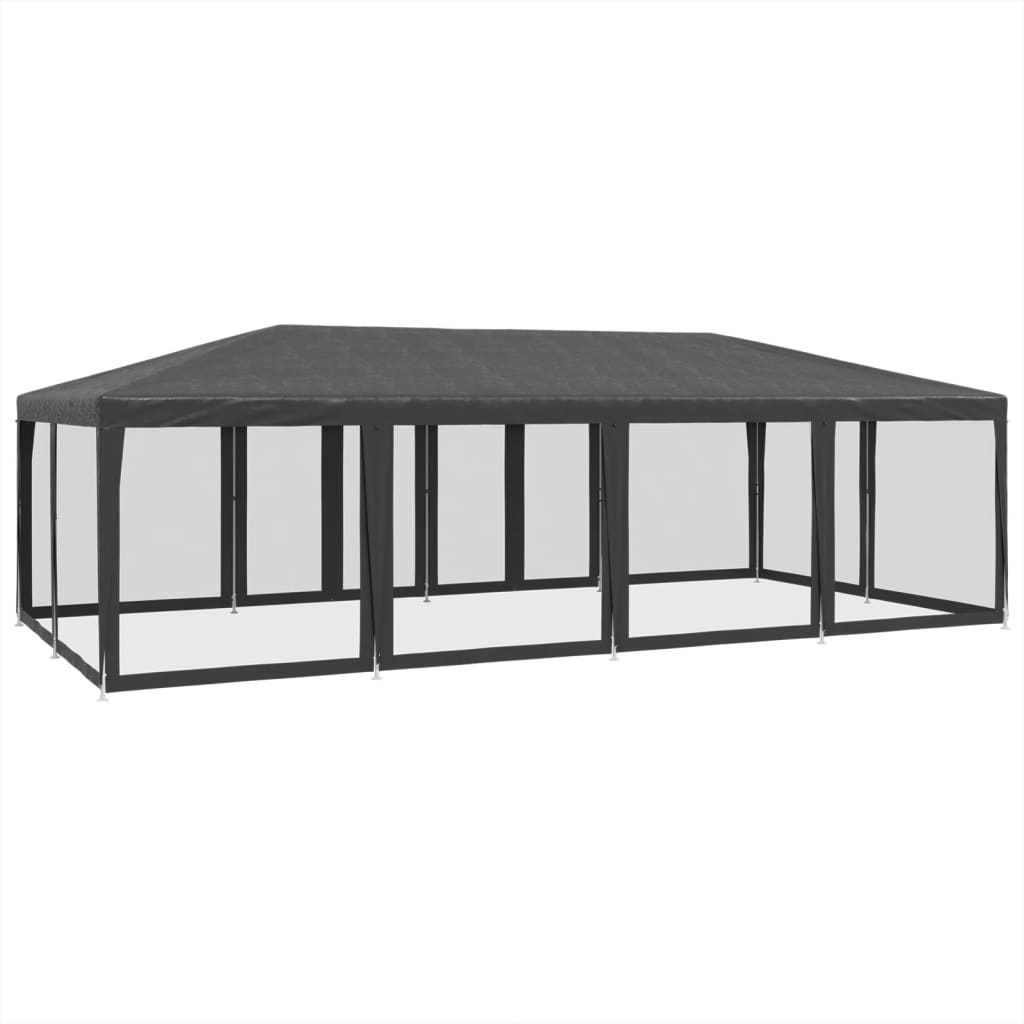 Partyzelt Mit 12 Mesh-Seitenteilen Hdpe