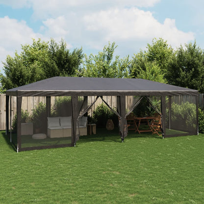 Partyzelt Mit 10 Mesh-Seitenteilen 6X4 M Hdpe