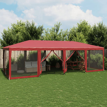 Partyzelt Mit 10 Mesh-Seitenteilen 6X4 M Hdpe