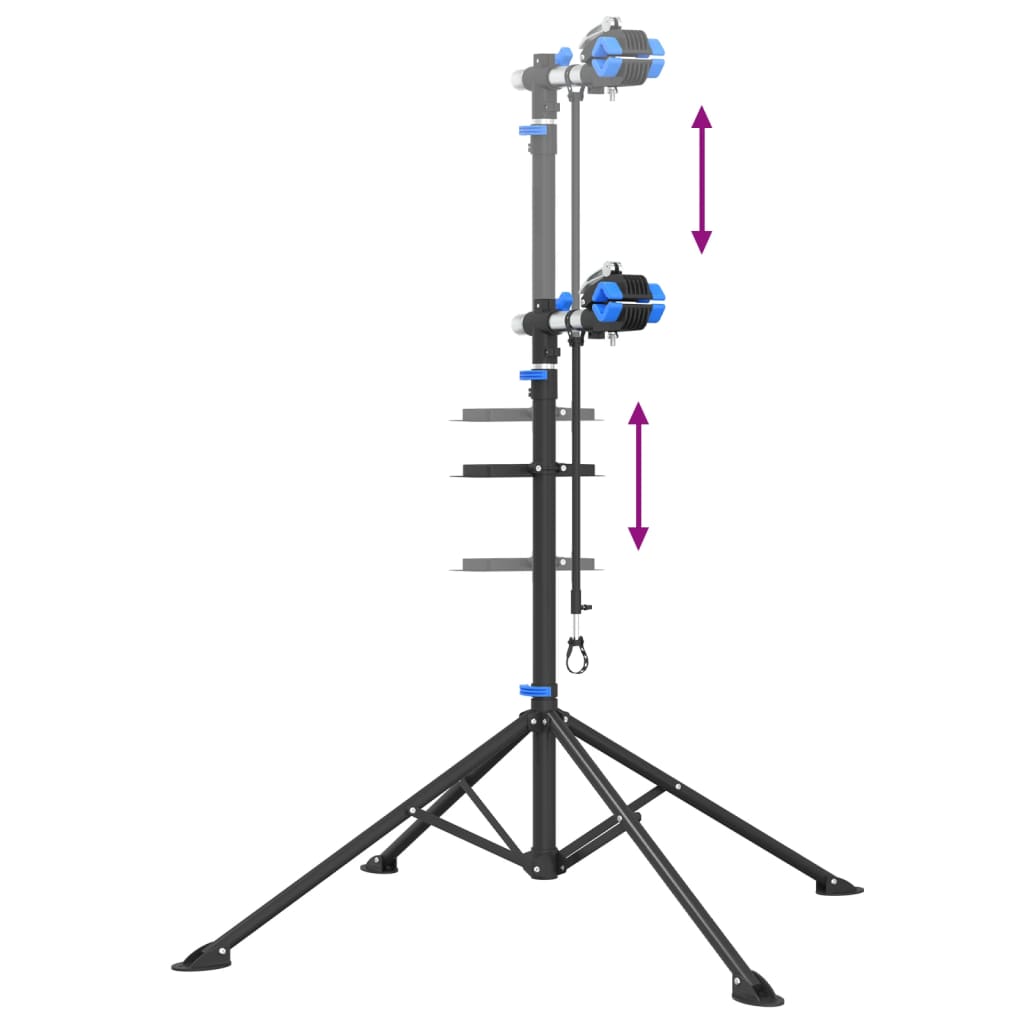 Fahrrad-Montageständer Klappbar Verstellbar 108-188 Cm Stahl
