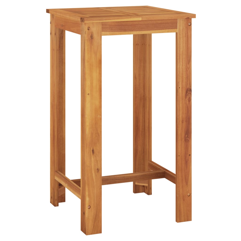 5-Tlg. Gartenbar-Set Massivholz Akazie Und Poly Rattan