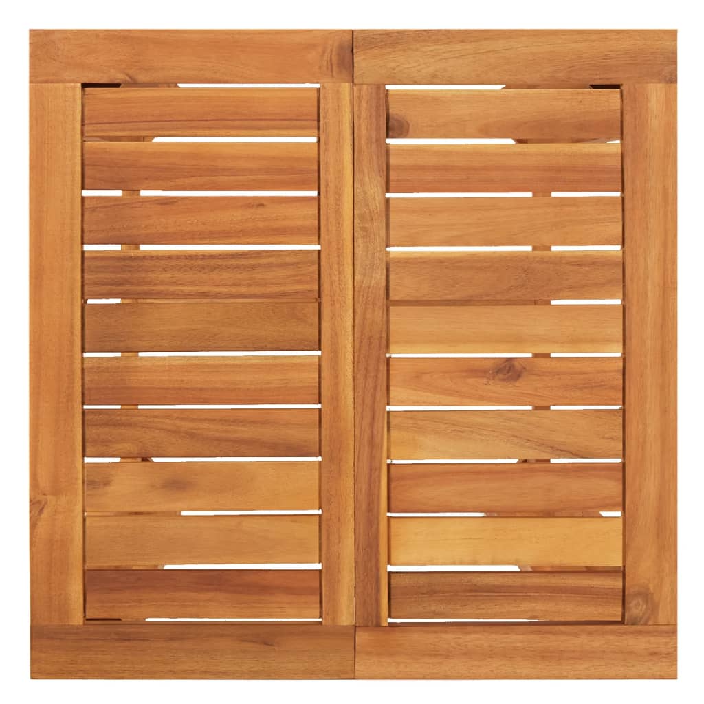 3-Tlg. Gartenbar-Set Massivholz Akazie Und Poly Rattan
