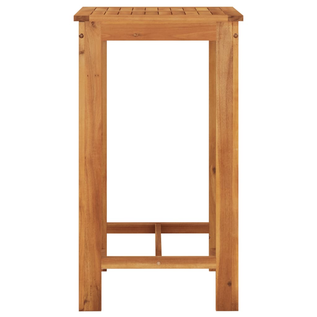 5-Tlg. Gartenbar-Set Massivholz Akazie Und Poly Rattan