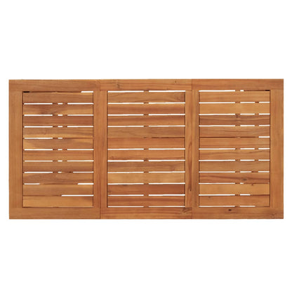 5-Tlg. Gartenbar-Set Massivholz Akazie Und Poly Rattan