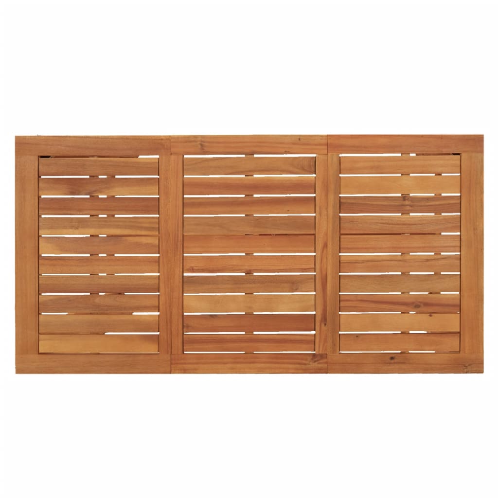 5-Tlg. Gartenbar-Set Massivholz Akazie Und Poly Rattan