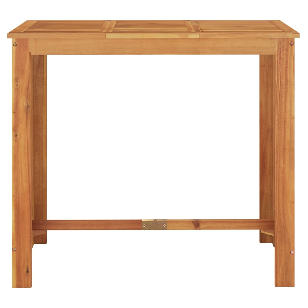5-Tlg. Gartenbar-Set Massivholz Akazie Und Poly Rattan
