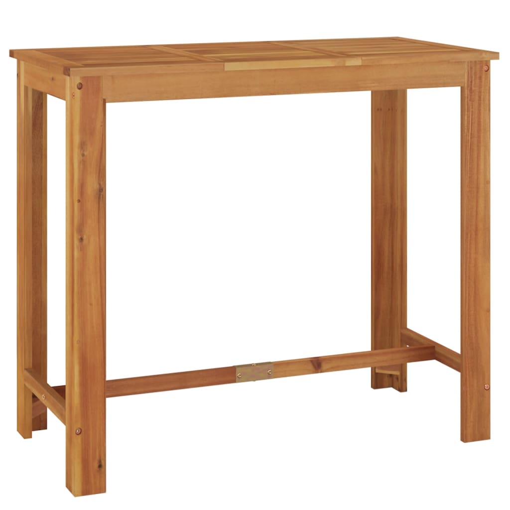 7-Tlg. Gartenbar-Set Massivholz Akazie Und Poly Rattan