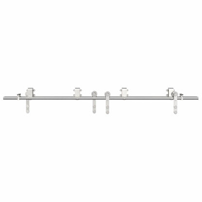Schiebetür-Beschlagsatz Edelstahl Silbern