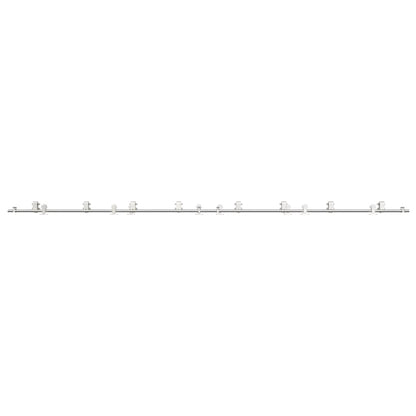 Schiebetür-Beschlagsatz 400 Cm Edelstahl Silbern