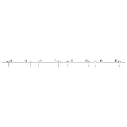 Schiebetür-Beschlagsatz 366 Cm Edelstahl Silbern