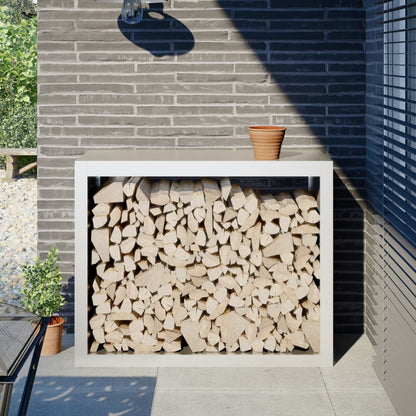 Brennholzregal Grün 100X40X60 Cm Stahl