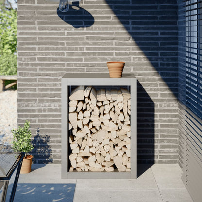 Brennholzregal Grün 100X40X60 Cm Stahl