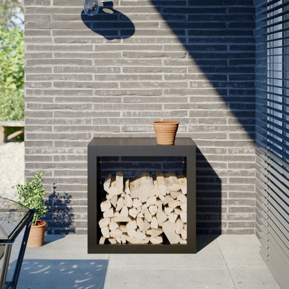 Brennholzregal Grün 100X40X60 Cm Stahl