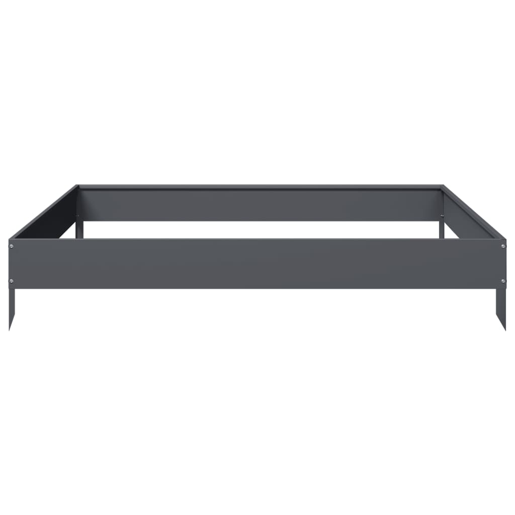 Hochbeet Anthrazit 100X100X18,5 Cm Stahl