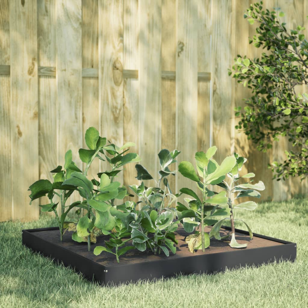 Hochbeet Anthrazit 100X100X18,5 Cm Stahl