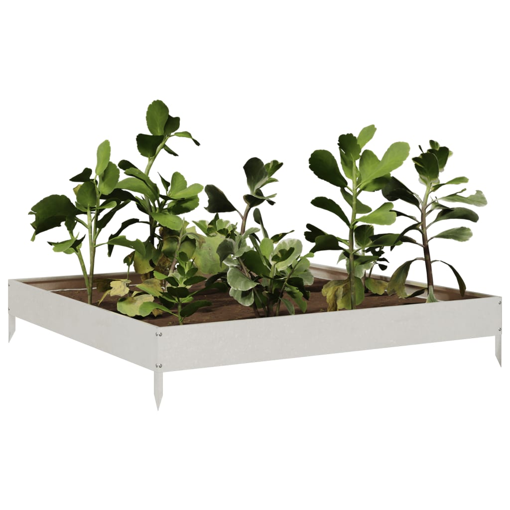 Hochbeet 100X100X18,5 Cm Edelstahl