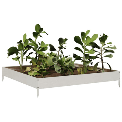 Hochbeet 100X100X18,5 Cm Edelstahl