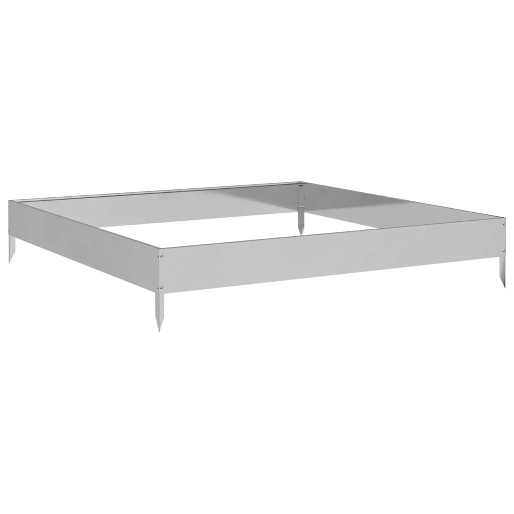 Hochbeet 100X100X18,5 Cm Verzinkter Stahl